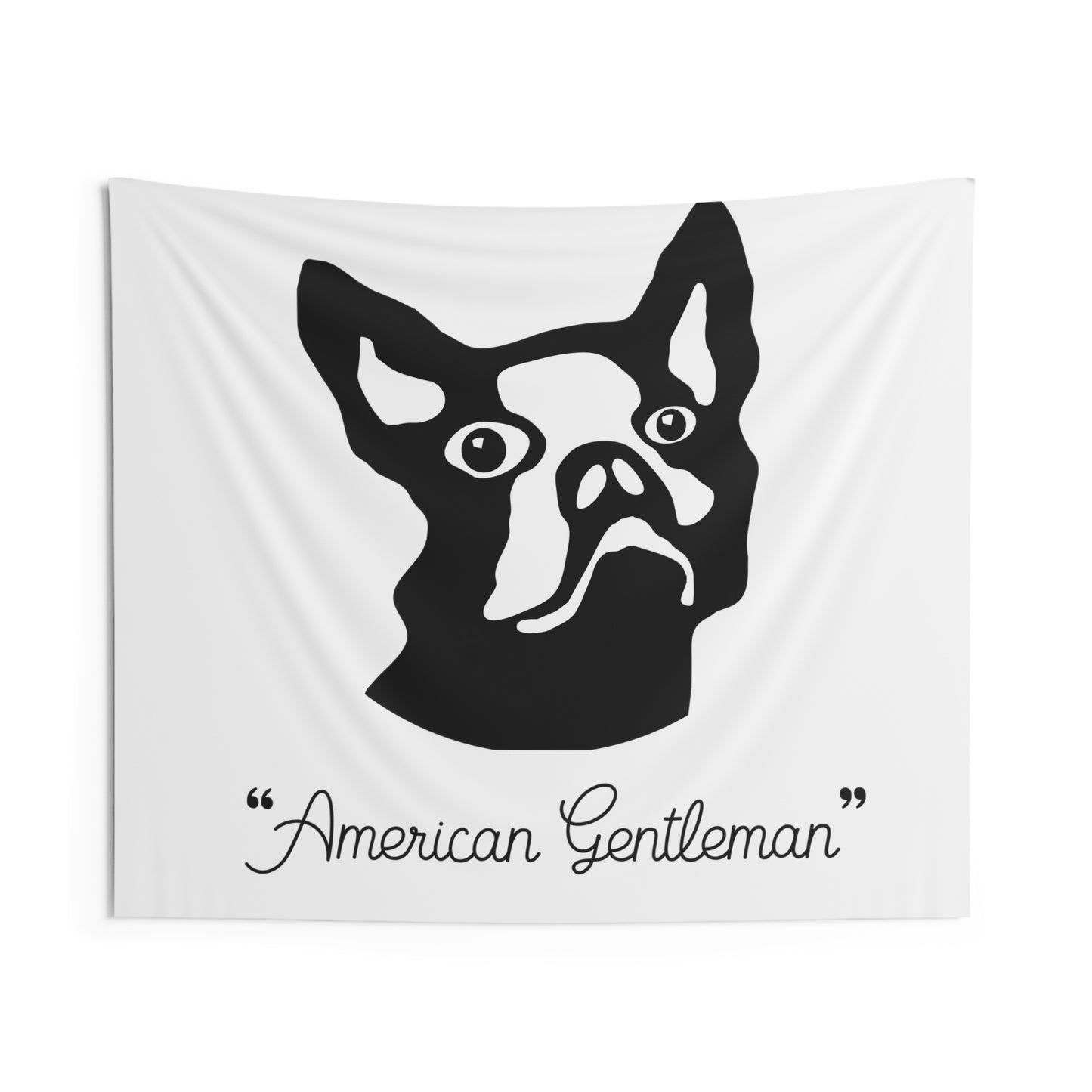 Indoor Wall Tapestries Kukloso 'American Gentleman' Boston Terrier Dog -Tippy's in Heaven 1958  Free Shipping