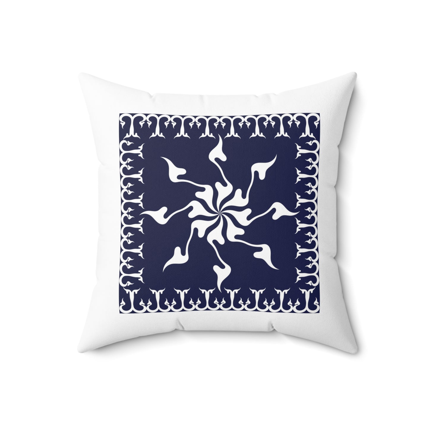 Spun Polyester Square Pillow Kukloso Ancient Geometrica No 1 - Free Shipping