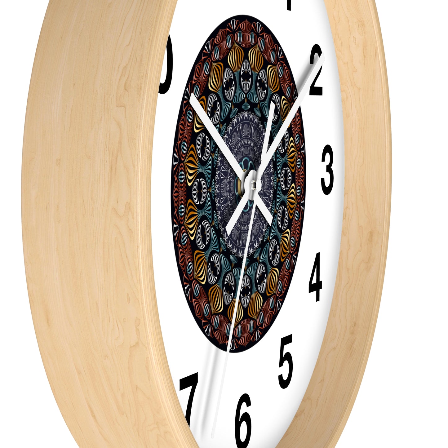 Wall Clock Kukloso Kuklos No 4420 Mandala - Free Shipping