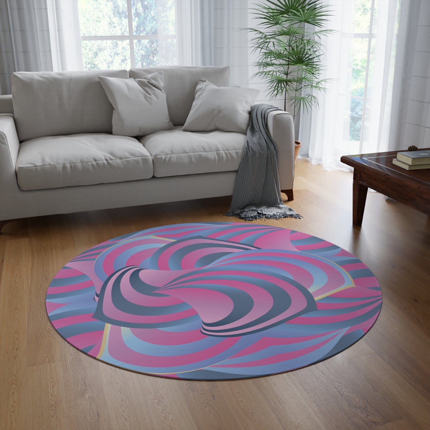 Round Rug Kukloso Ice Cream Swirls No 40 Free Shipping