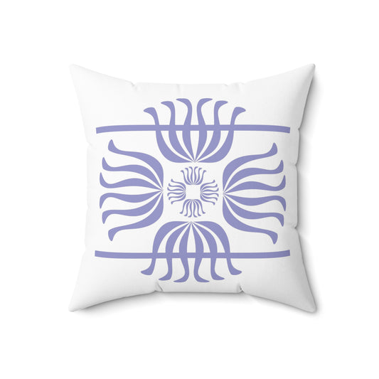 Spun Polyester Square Pillow Kukloso Fleurons No 1 - Free Shipping