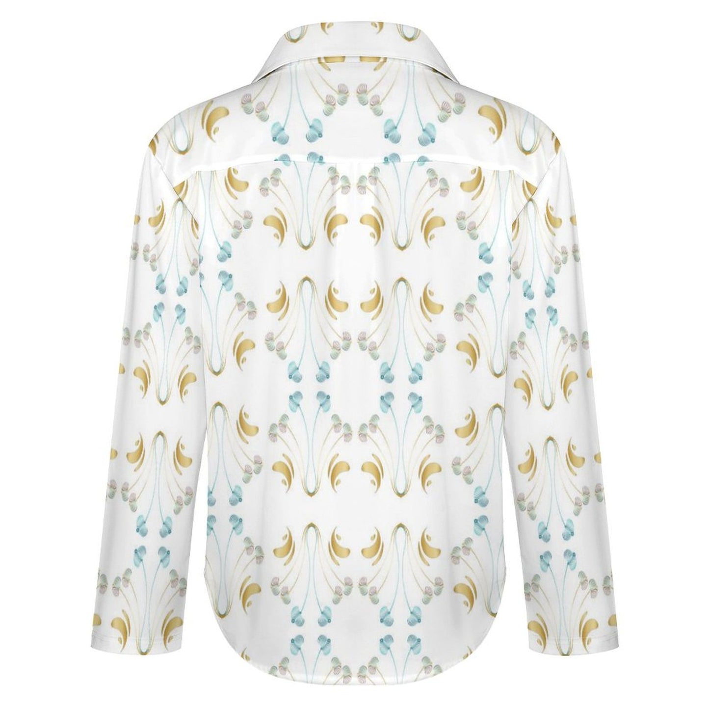 Long Sleeve Shirt Blouse Kukloso Abstract No 1168.3