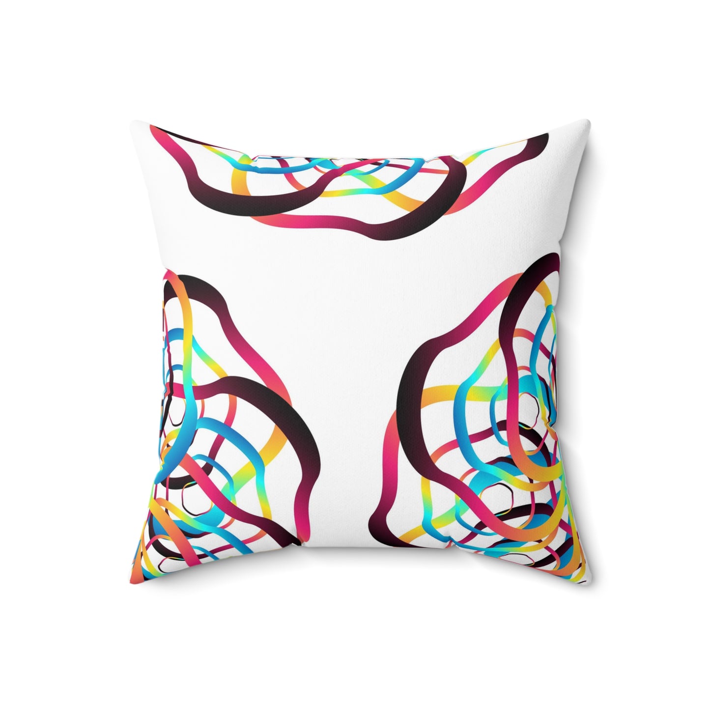 Spun Polyester Square Pillow Kukloso Abstractical No 10 - Free Shipping