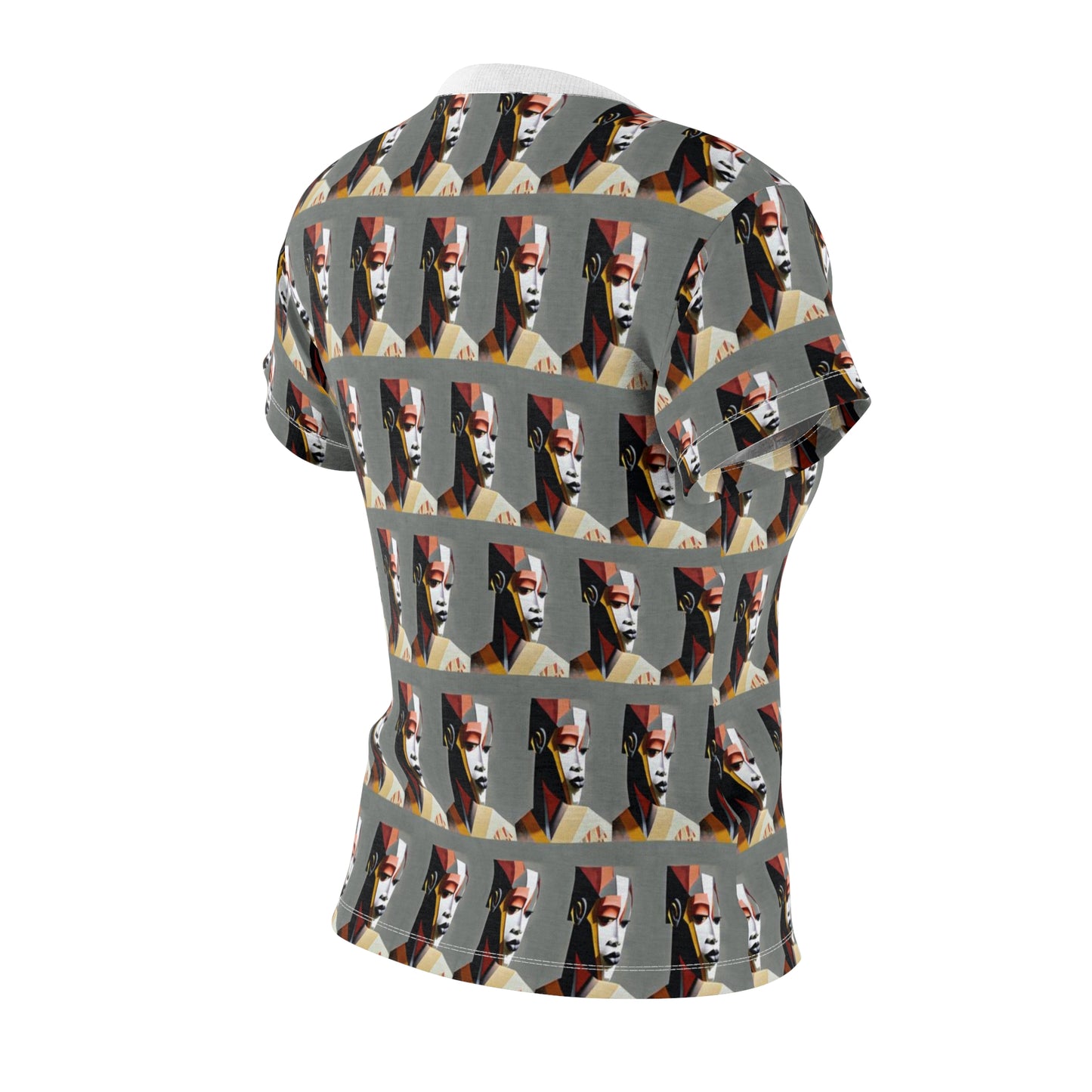 Women's Cut & Sew Tee (AOP) Kukloso Cubist Faces No 9 - Free Shipping