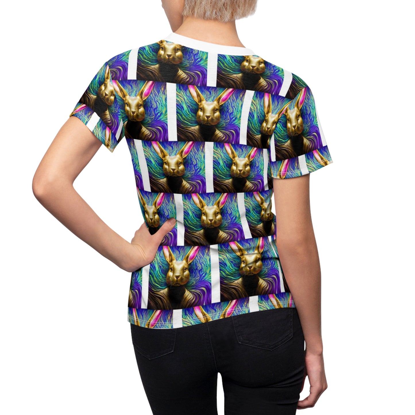 Women's Cut & Sew Tee (AOP) Kukloso Cubist Mr. Rabbit - Free Shipping