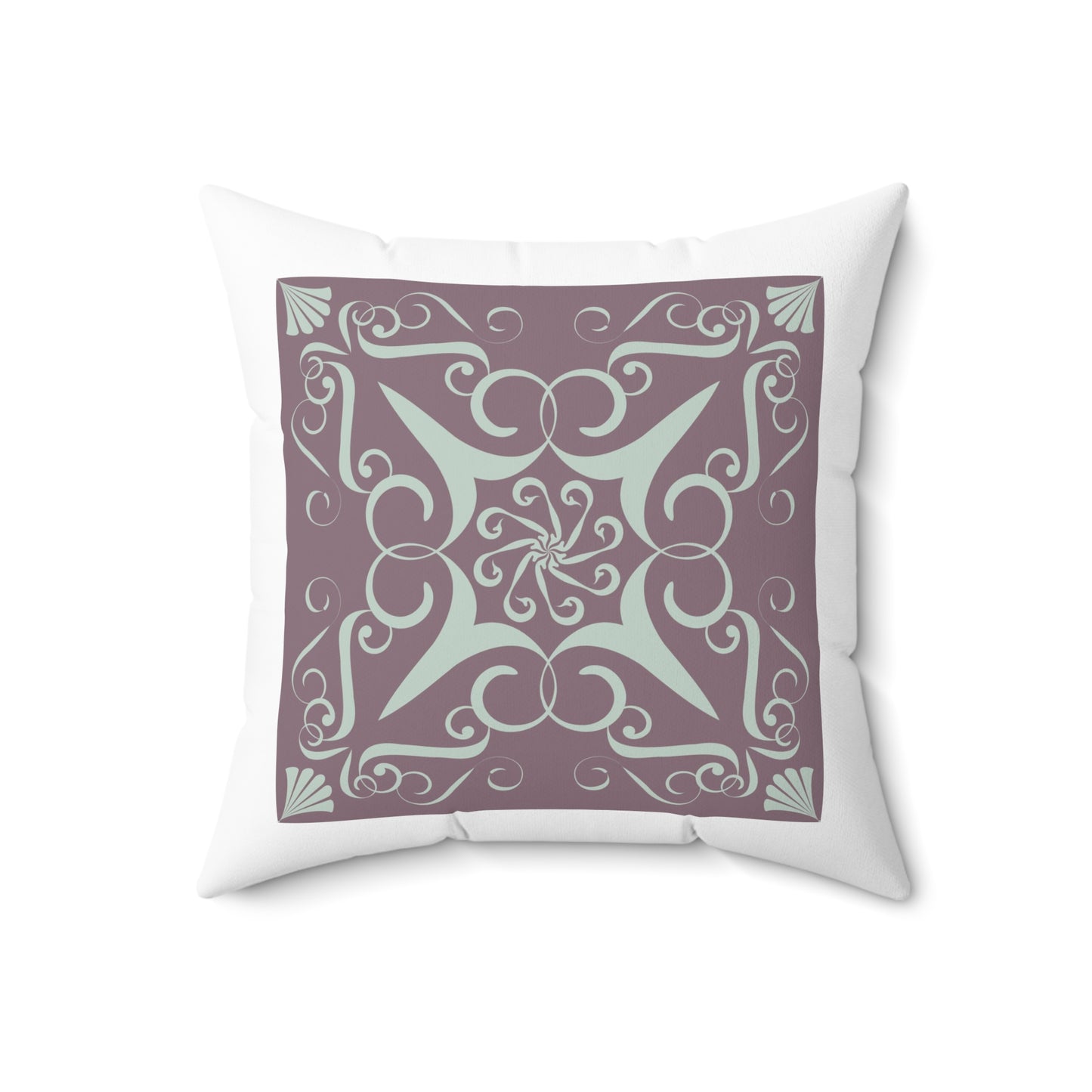 Spun Polyester Square Pillow  Kukloso Ancient Geometrica No 17 - Free Shipping