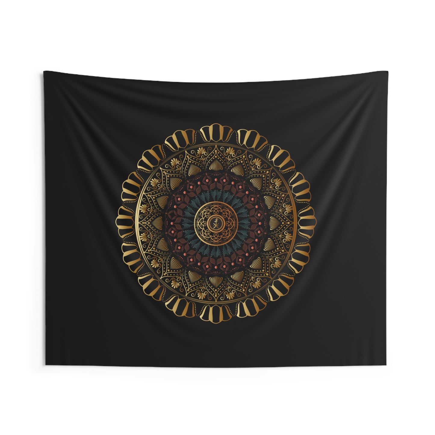 Indoor Wall Tapestries Kukloso Kuklos No 4438 PX Christogram Mandala - Free Shipping