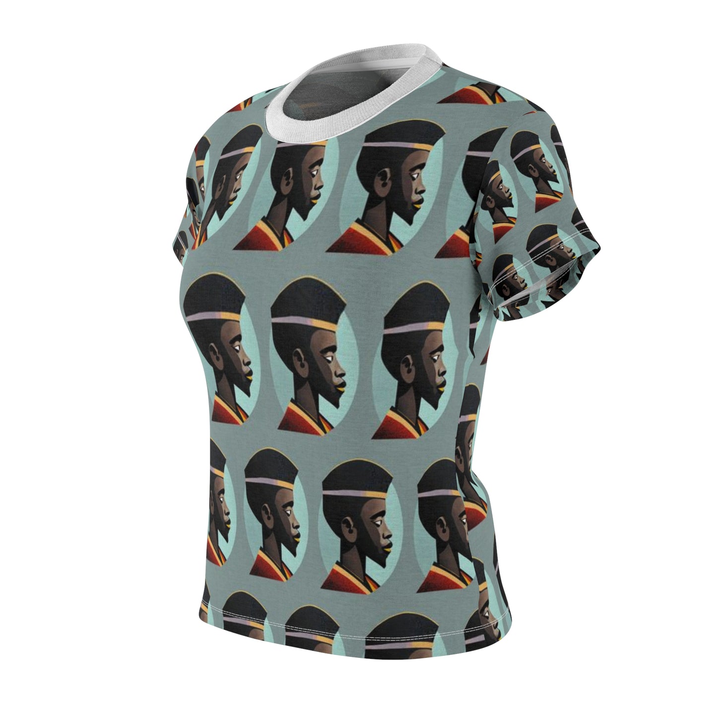 Women's Cut & Sew Tee (AOP) Kukloso Cubist Faces No 16 - Free Shipping