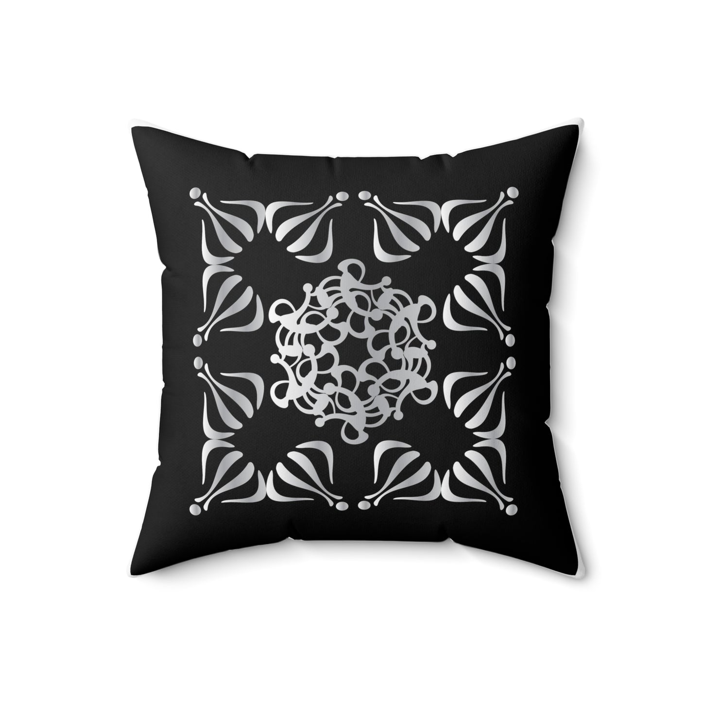 Spun Polyester Square Pillow Kukloso Ancient Geometrica No 29 - Free Shipping