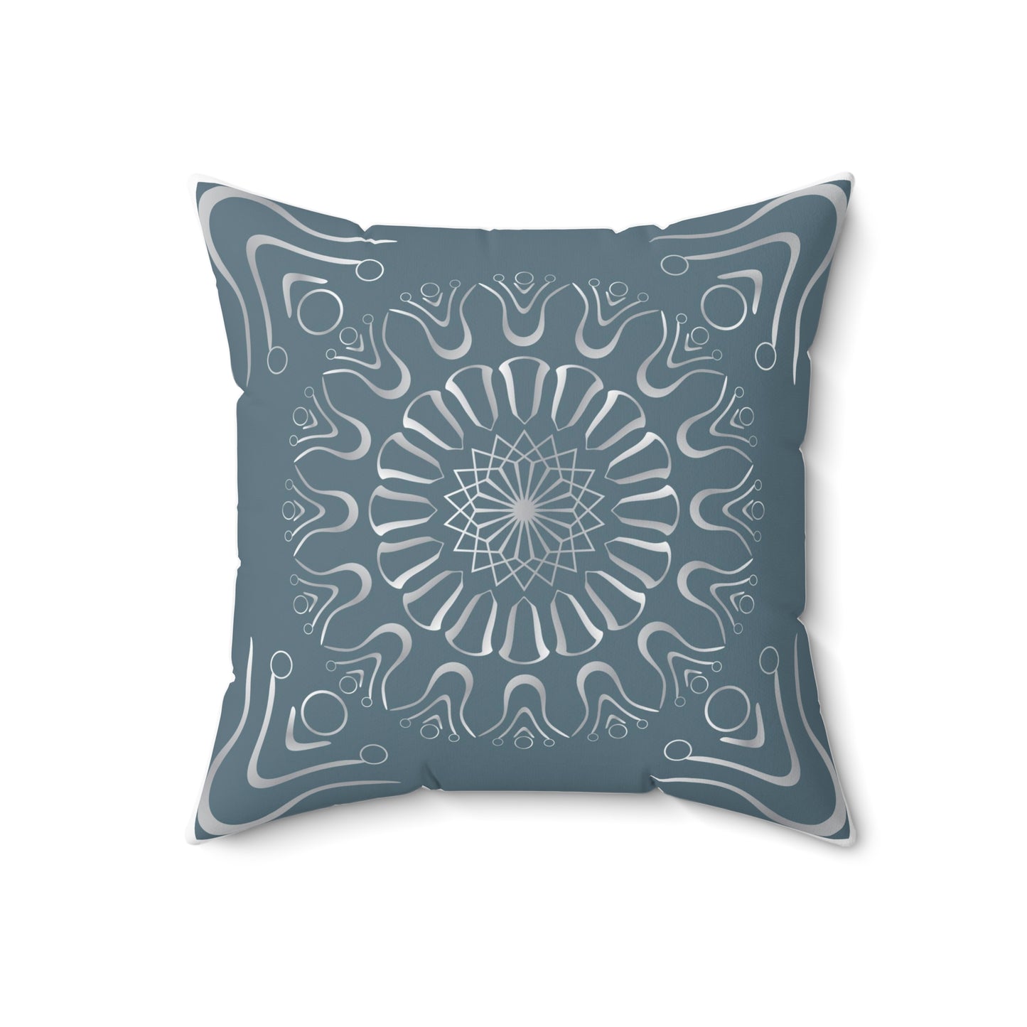 Spun Polyester Square Pillow Kukloso Ancient Geometrica No 25 - Free Shipping