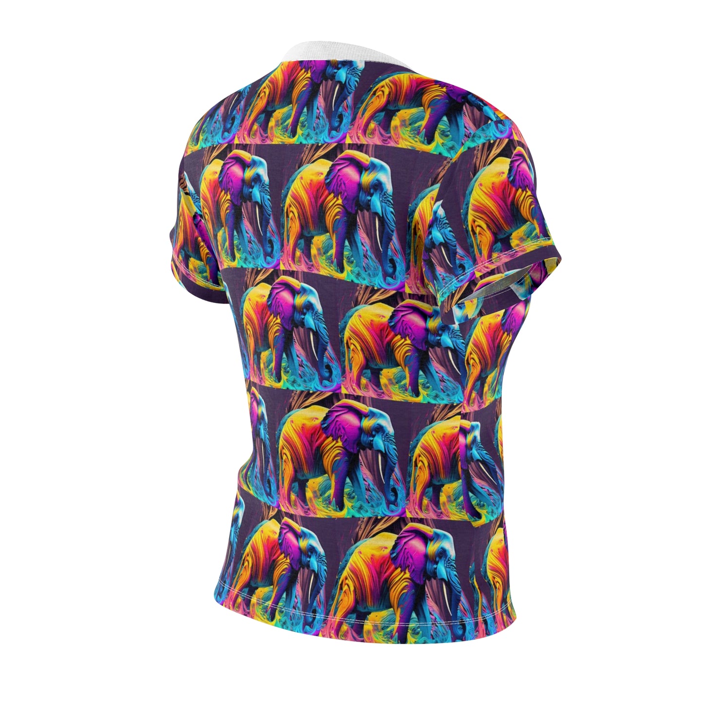 Women's Cut & Sew Tee (AOP) Kukloso Cubist Mr. Elephant - Free Shipping