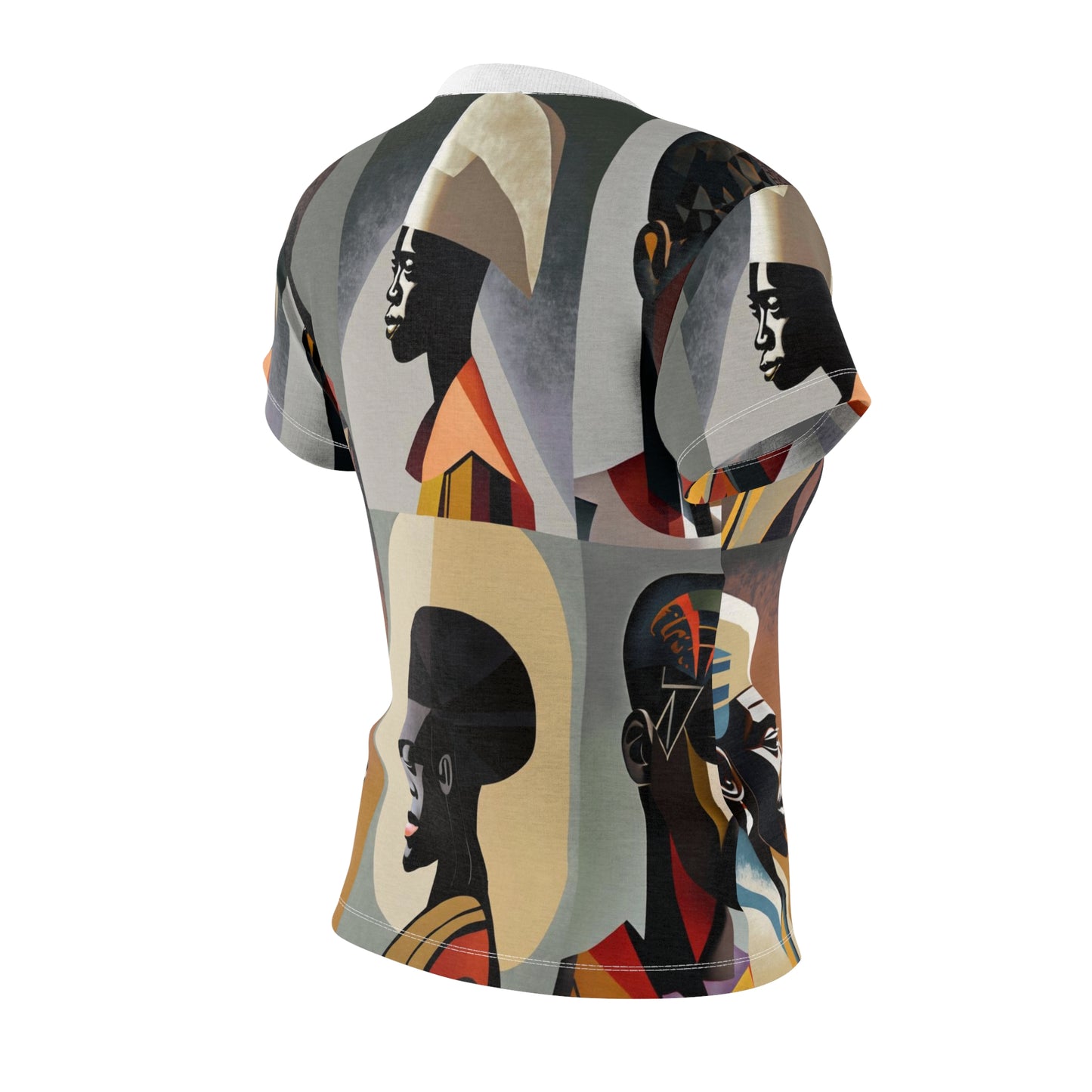 Women's Cut & Sew Tee (AOP) Kukloso Cubist Faces No21 - Free Shipping