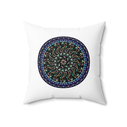 Spun Polyester Square Pillow Kukloso Mandalas Kuklos No 4488 & 4495 - Free Shipping