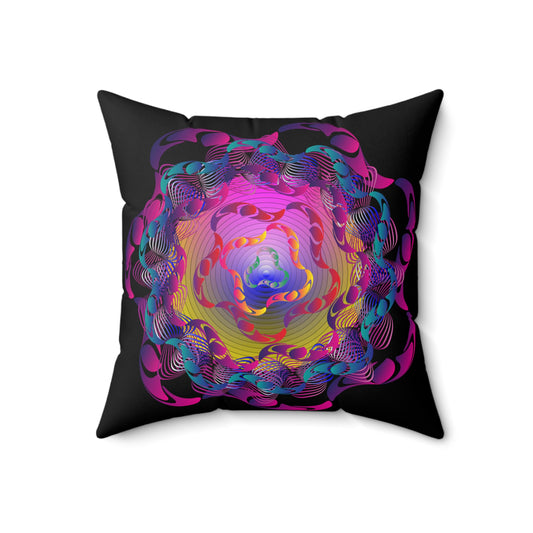 Spun Polyester Square Pillow Kukloso Untitled Graphics No 1696 & No 1697 - Free Shipping