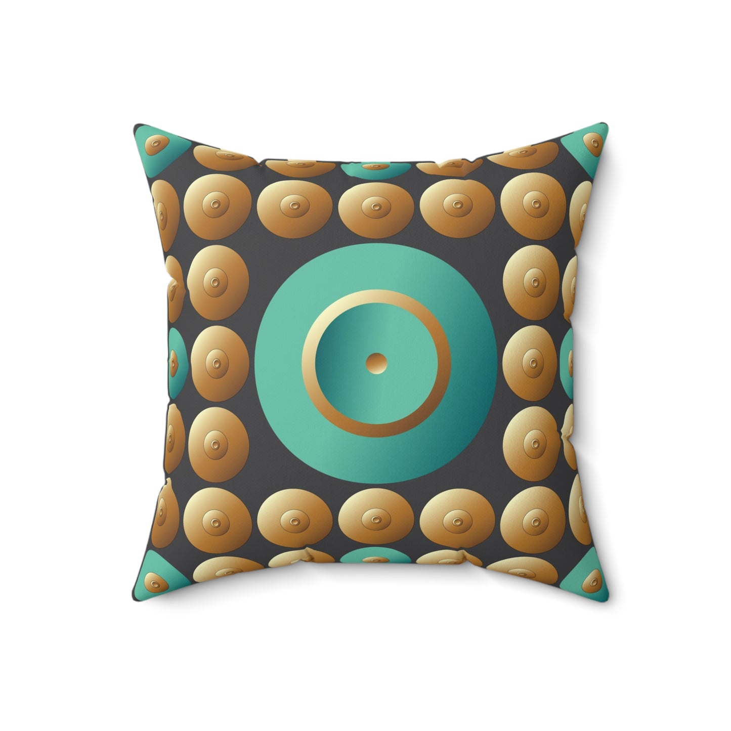 Spun Polyester Square Pillow Kukloso Abstractical No 12 - Free Shipping