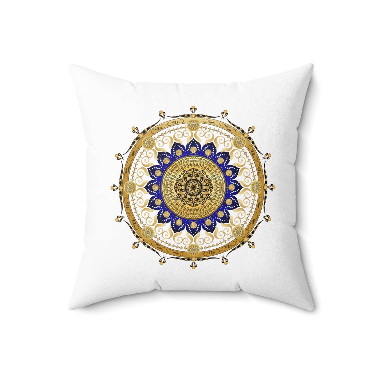 Spun Polyester Square Pillow Kukloso Untitled Mandala No 1687/ First Stanza -  'Endymion' by John Keats Version One - Free Shipping