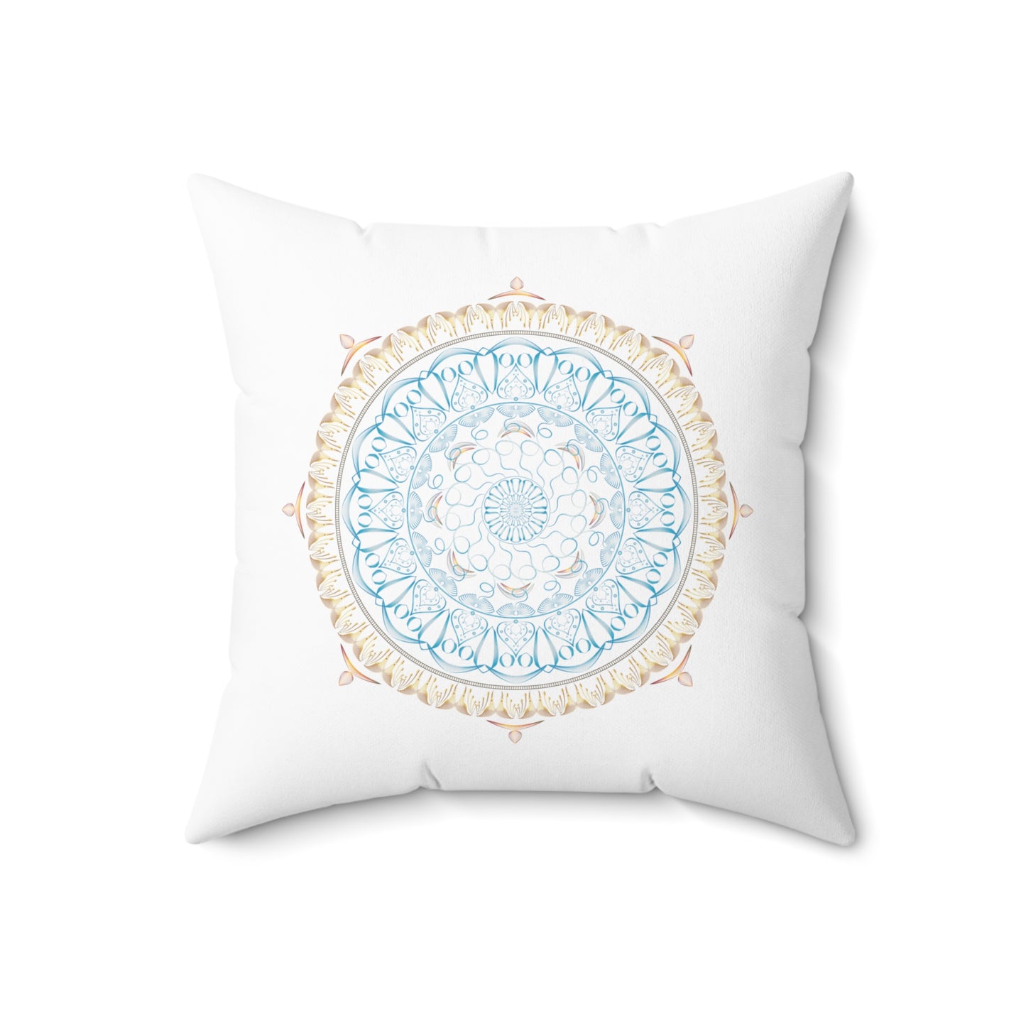 Spun Polyester Square Pillow Kukloso Mandala Designs Kuklos No 4341 & 4357 - Free Shipping