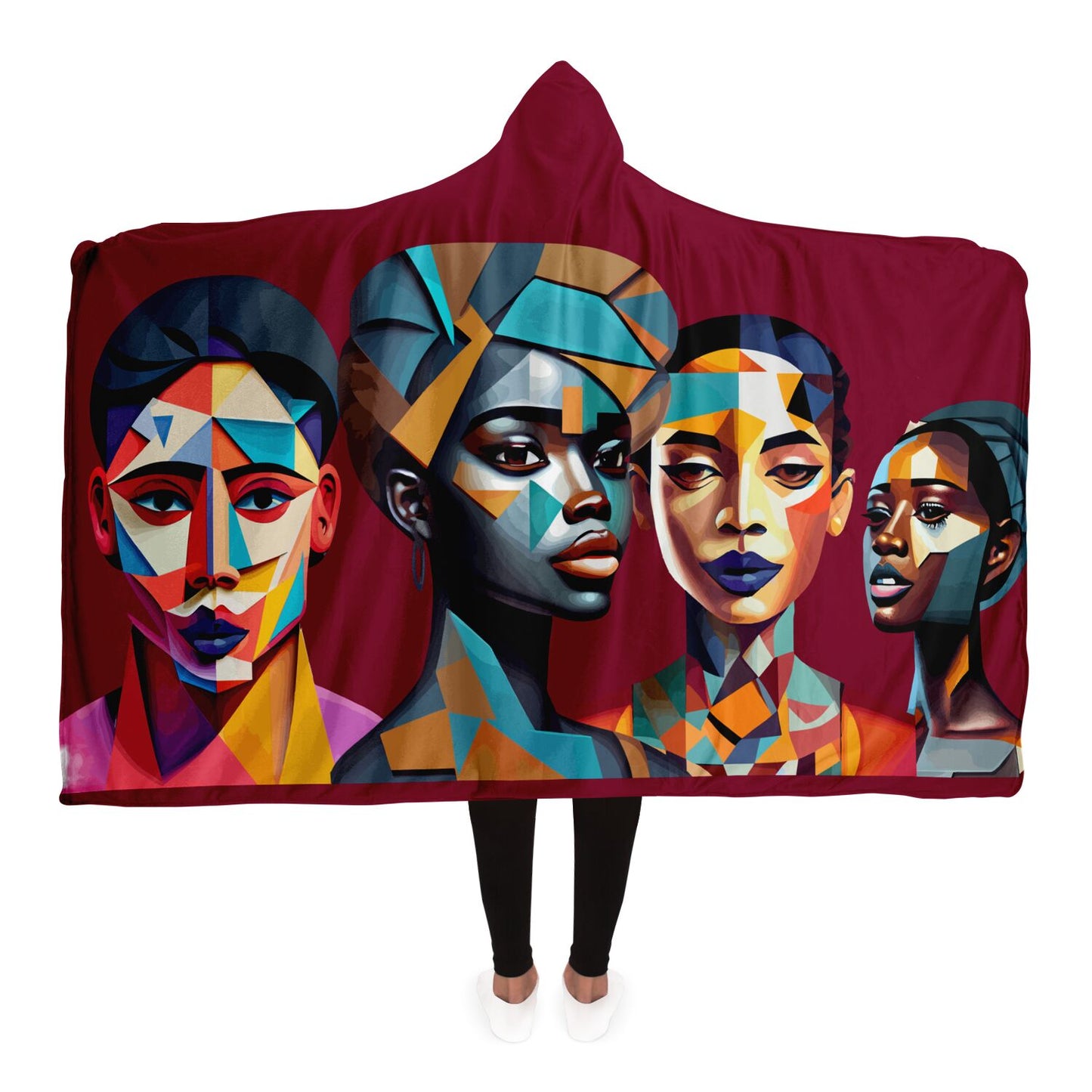 Hooded Blanket - AOP Kukloso The Four Ladies No 1 - Free Shipping