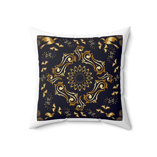 Spun Polyester Square Pillow Kukloso Abstractical No 5 - Free Shipping