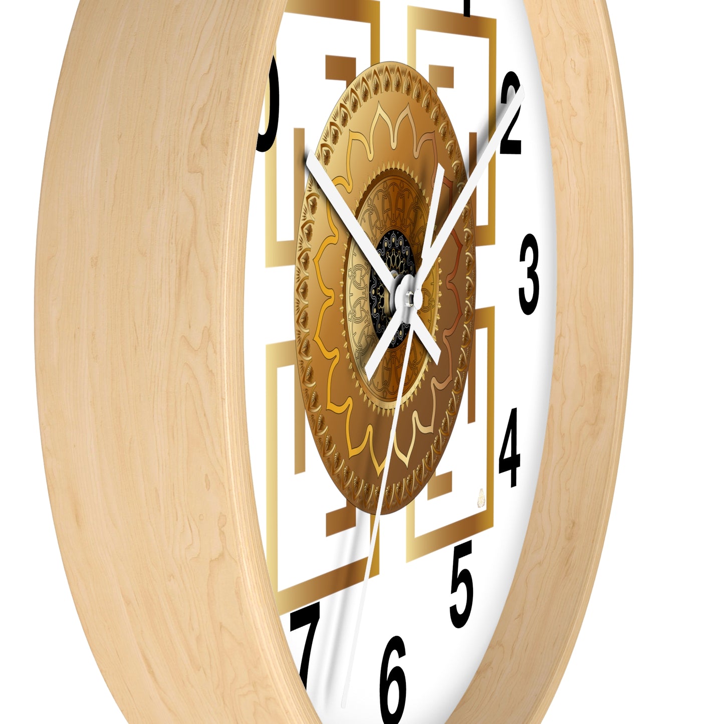 Wall Clock Kukloso OVC No 4192 Mandala - Free Shipping