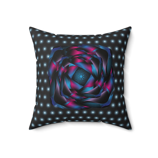 Spun Polyester Square Pillow Kukloso Abstractical No 25 - Free Shipping