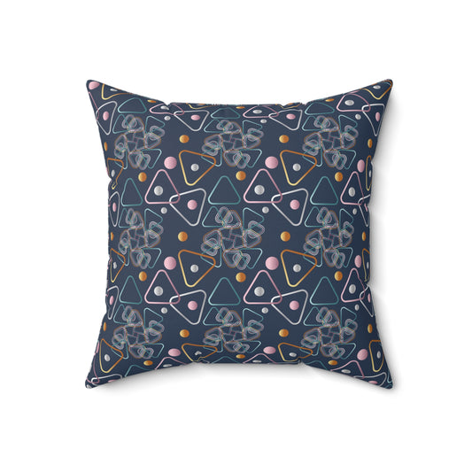 Spun Polyester Square Pillow Kukloso Abstract No 30 & 32 - Free Shipping