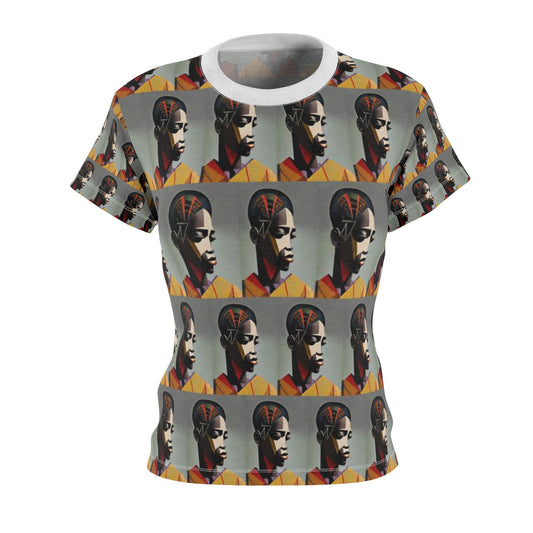 Women's Cut & Sew Tee (AOP) Kukloso Cubist Faces No 20 - Free Shipping