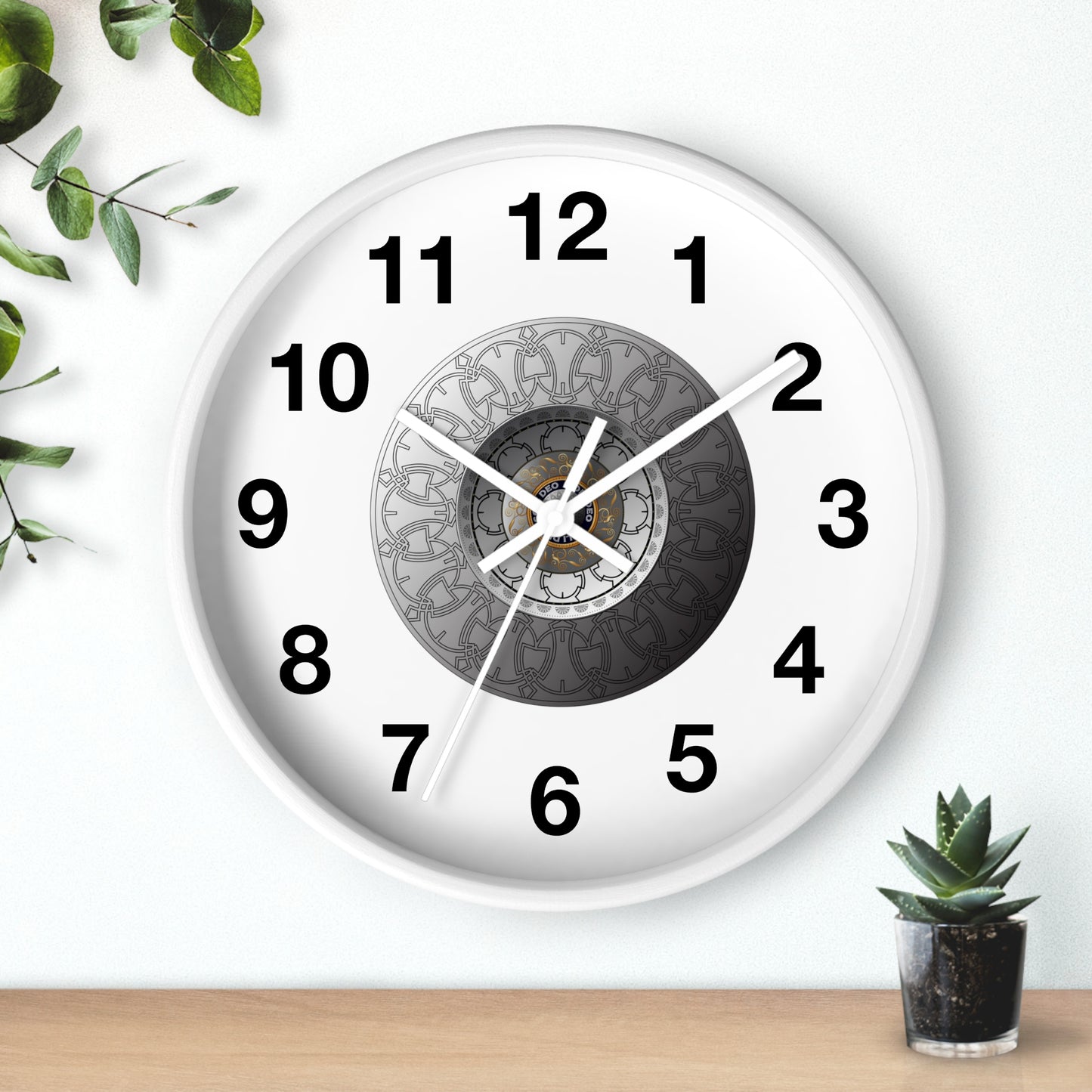 Wall Clock Kukloso OVC No 4288 Mandala - Free Shipping