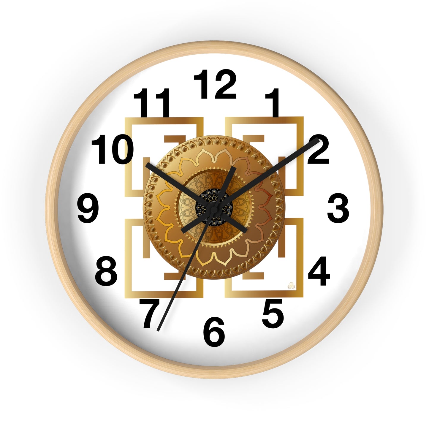 Wall Clock Kukloso OVC No 4192 Mandala - Free Shipping