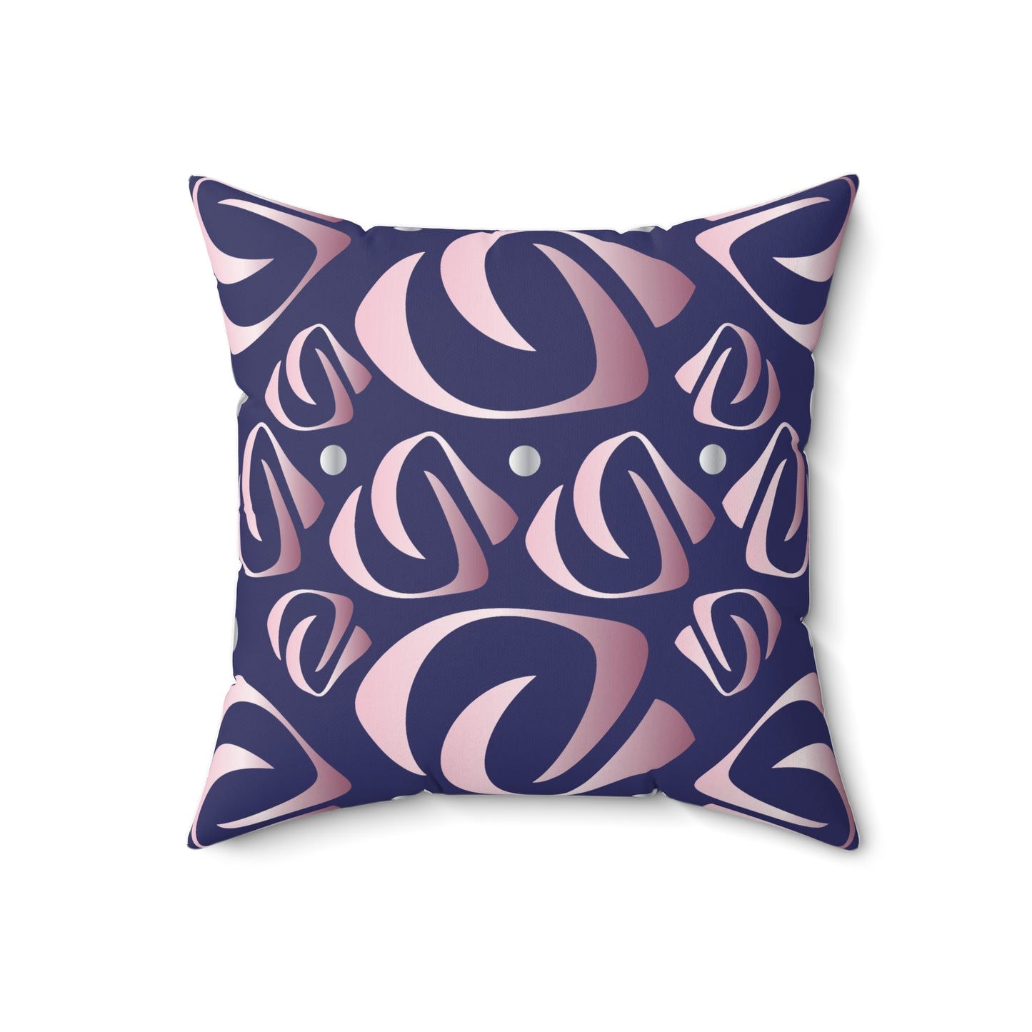 Spun Polyester Square Pillow Kukloso Fleurons No 18 - Free Shipping