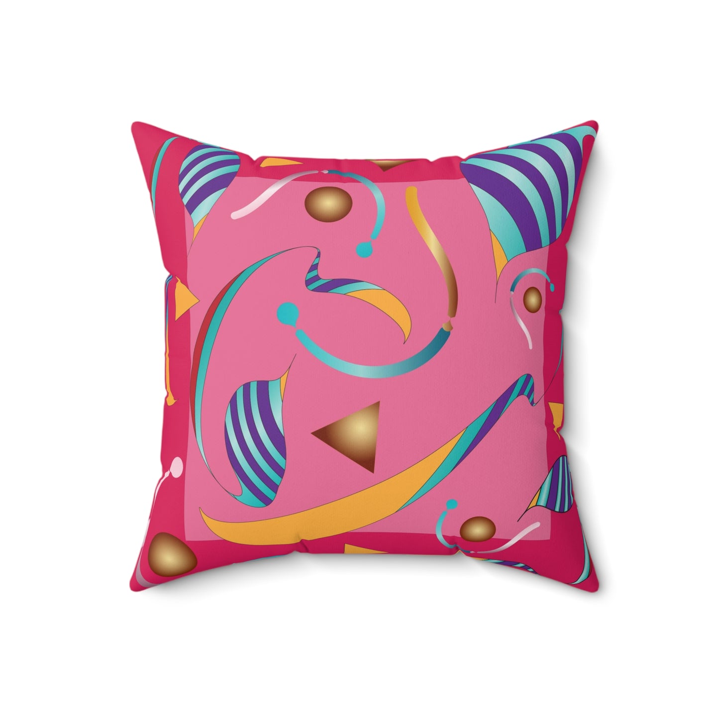 Spun Polyester Square Pillow Kukloso Whimsical No 10 & No 15 - Free Shipping