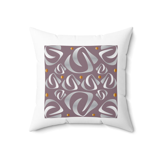 Spun Polyester Square Pillow Kukloso Fleurons No 16 - Free Shipping