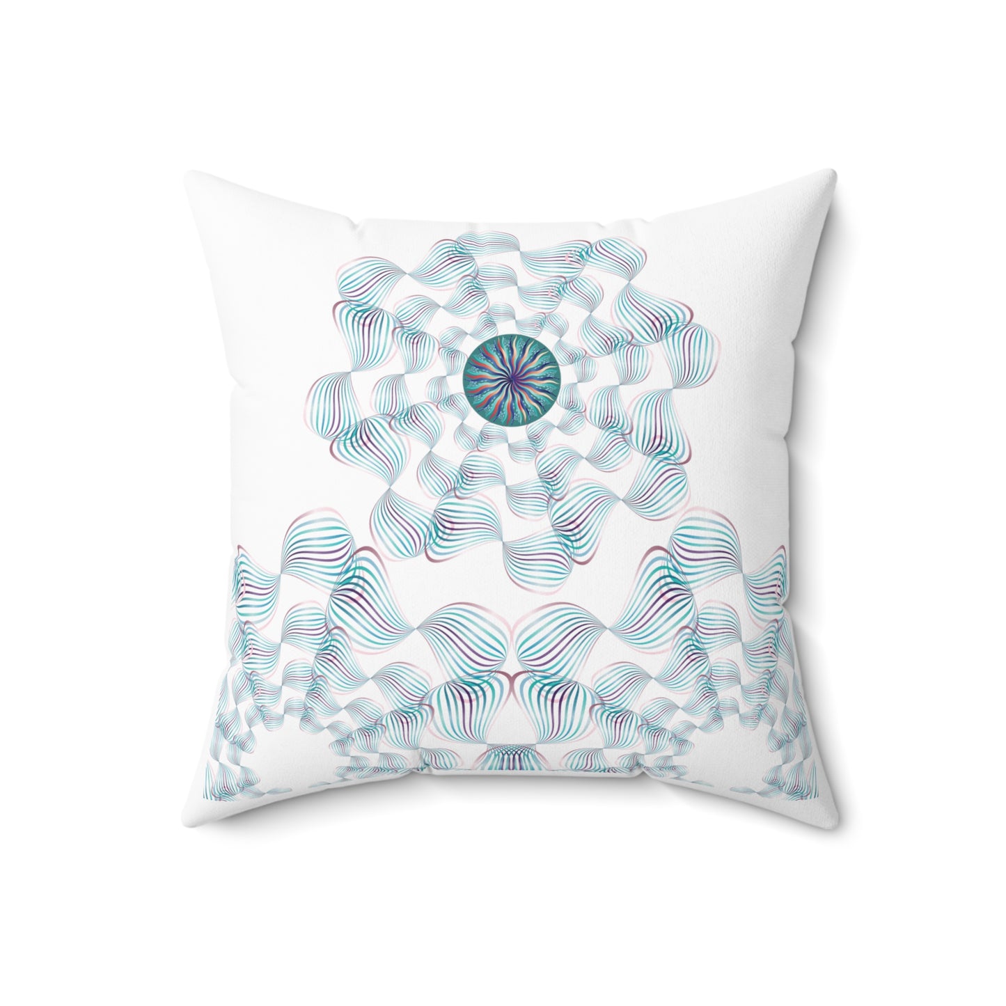 Spun Polyester Square Pillow Kukloso Abstractical No 28 - Free Shipping