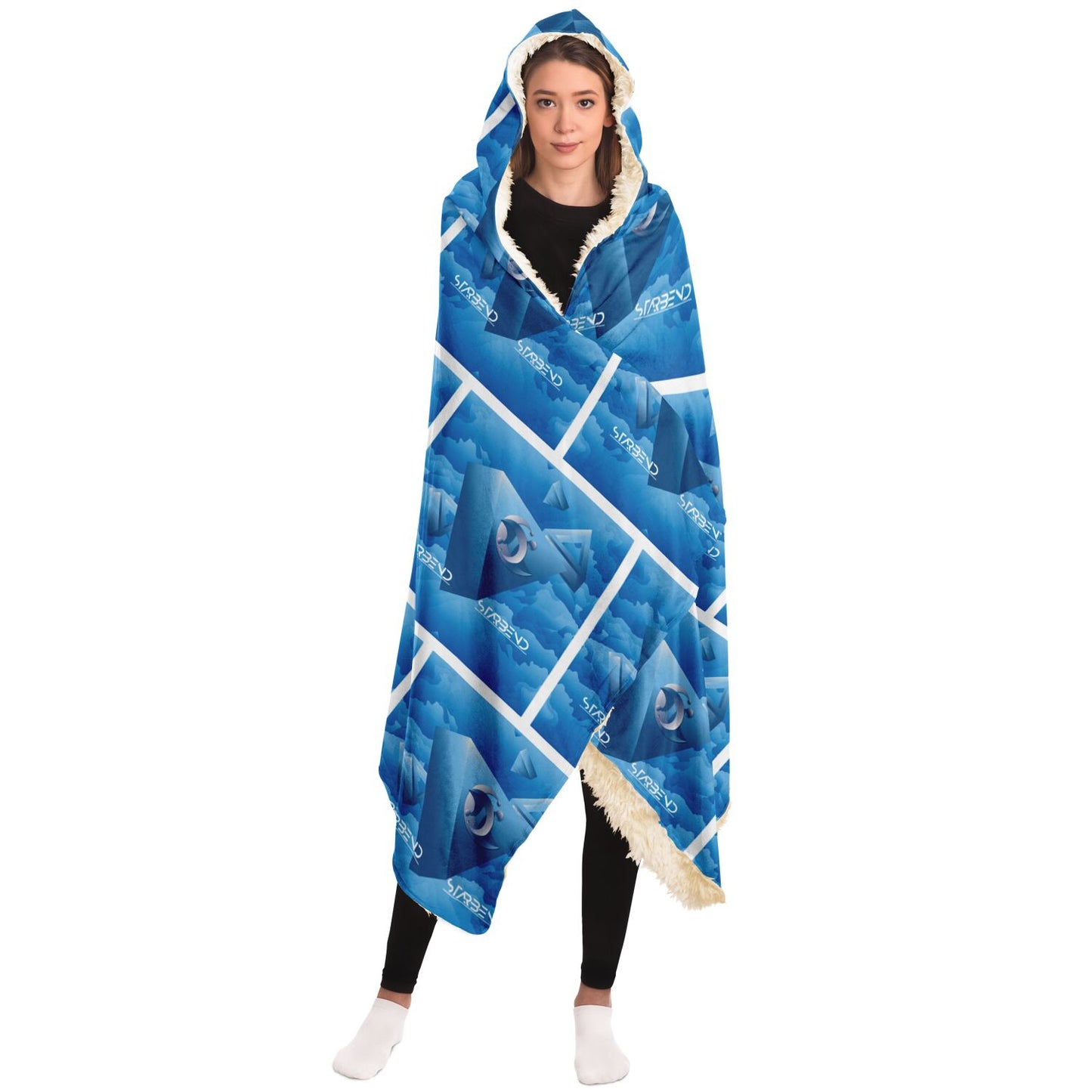 Hooded Blanket - AOP Kukloso StarBend - Free Shipping