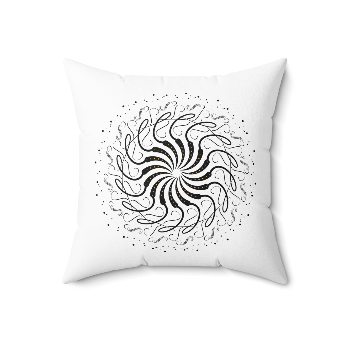 Spun Polyester Square Pillow Kukloso Untitled Graphics No 1014 & No 1015 - Free Shipping