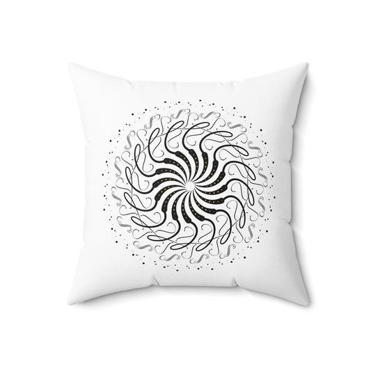 Spun Polyester Square Pillow Kukloso Untitled Graphics No 1014 & No 1015 - Free Shipping