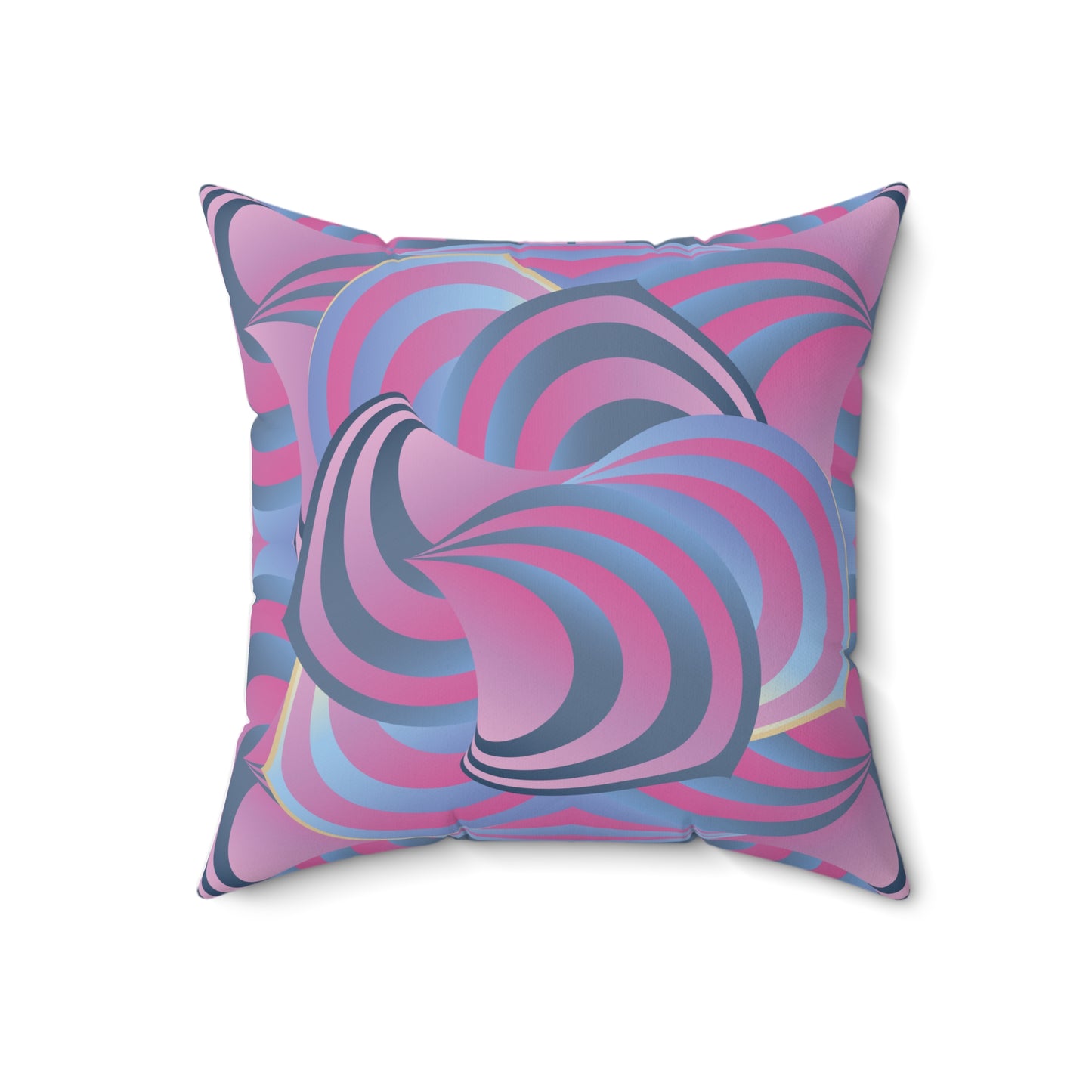 Spun Polyester Square Pillow Kukloso 'Ice Cream Swirls' No 57 & No 40 - Free Shipping