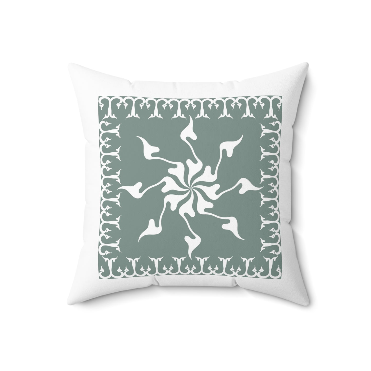 Spun Polyester Square Pillow  Kukloso Ancient Geometrica No 2 - Free Shipping