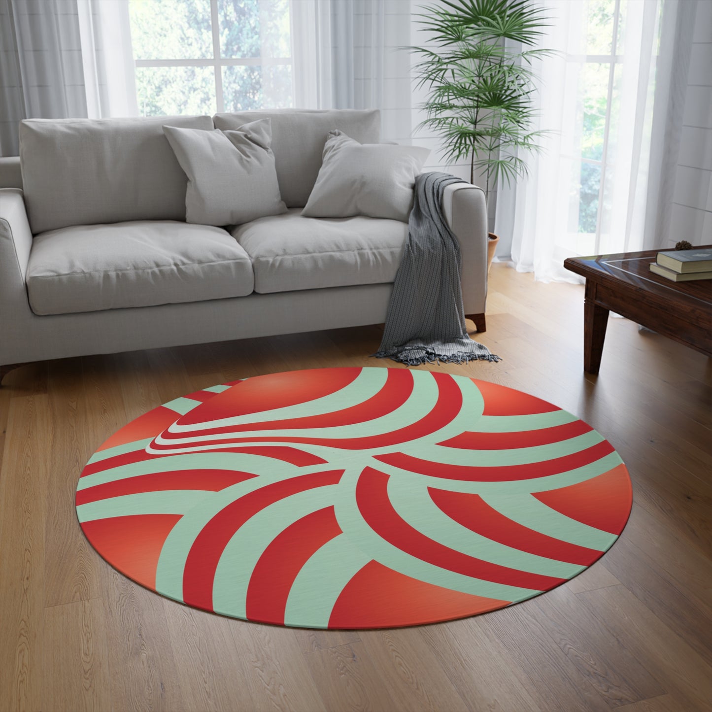 Round Rug Kukloso Ice Cream Swirls No 1 Free Shipping