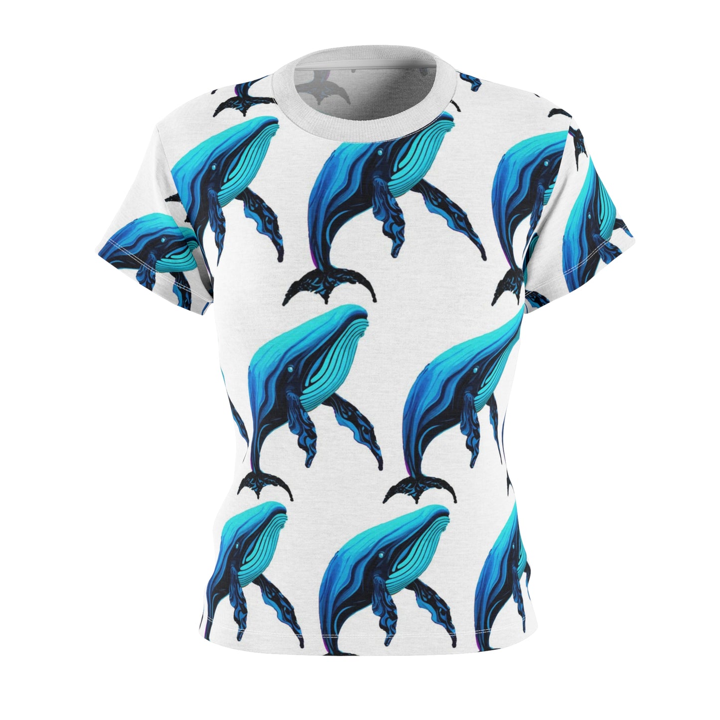 Women's Cut & Sew Tee (AOP) Kukloso Cubist Mr. Whale - Free Shipping