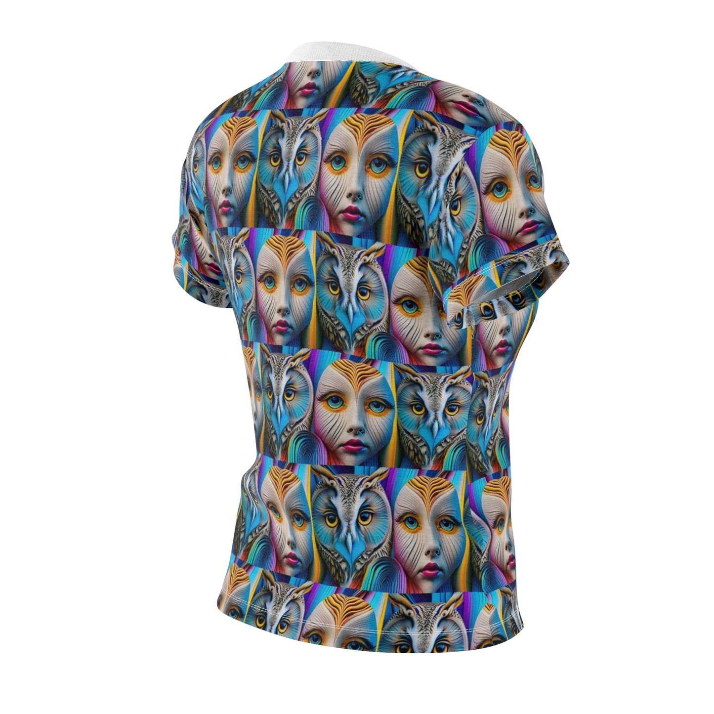 Women's Cut & Sew Tee (AOP) Kukloso Cubist Faces No 11 - Free Shipping