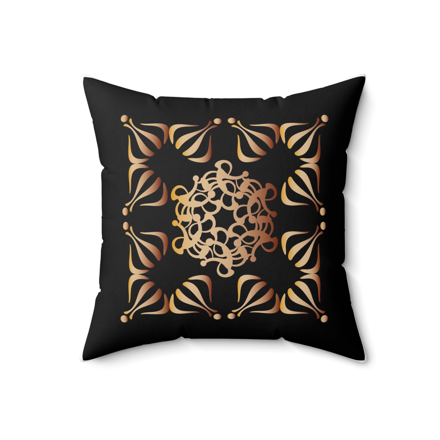 Spun Polyester Square Pillow Kukloso Ancient Geometrica No 29 - Free Shipping