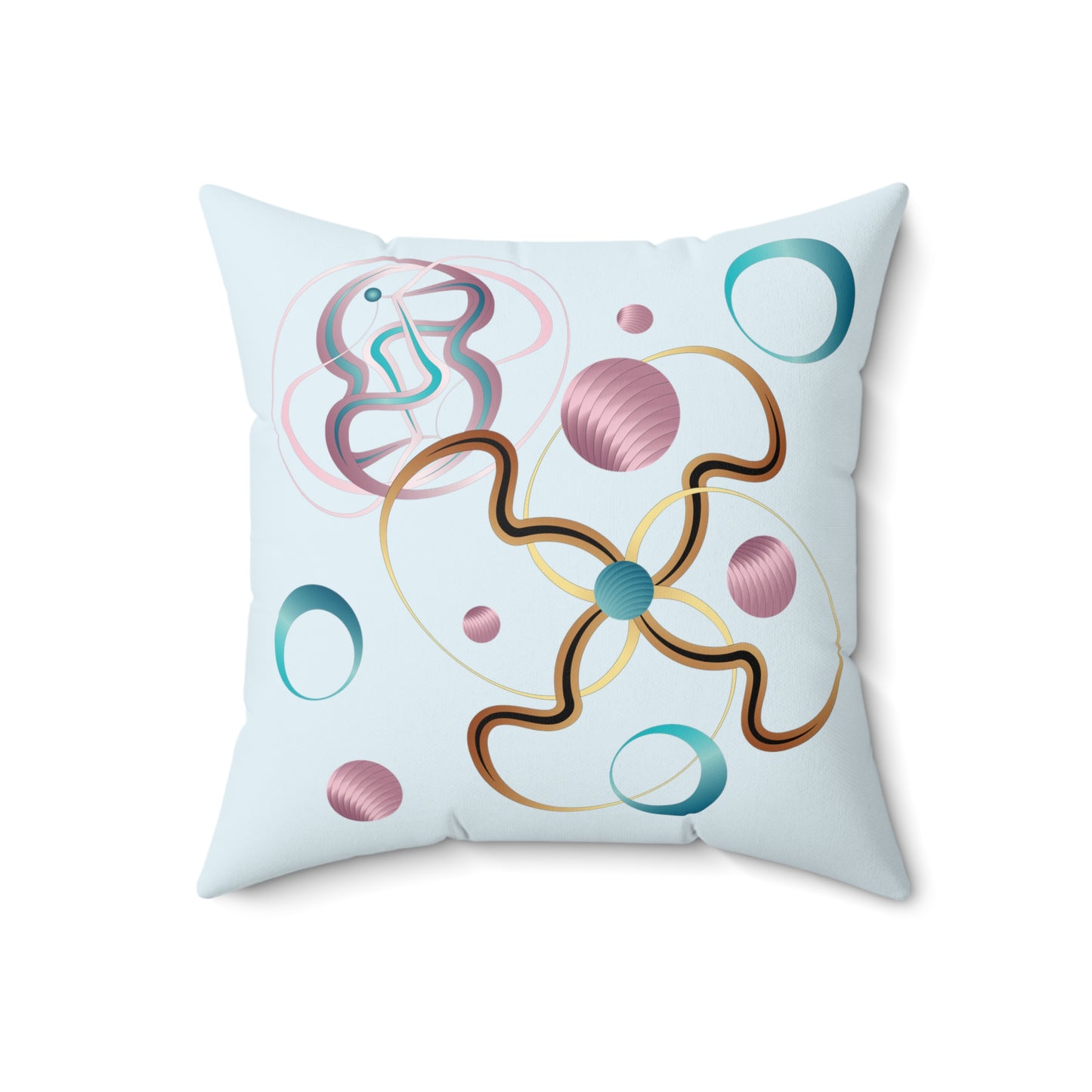 Spun Polyester Square Pillow Kukloso Abstractical No 19 & No 58 - Free Shipping