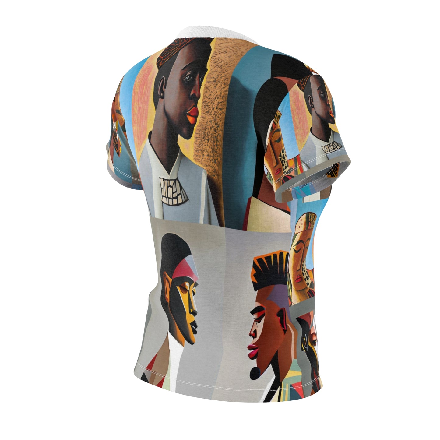 Women's Cut & Sew Tee (AOP) Kukloso Cubist Faces No 22 - Free Shipping