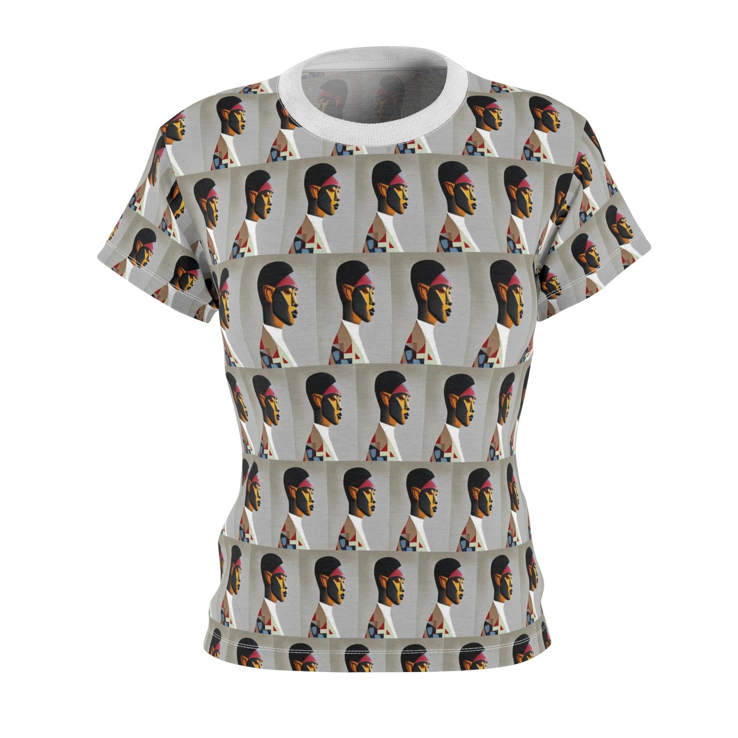 Women's Cut & Sew Tee (AOP) Kukloso Cubist Faces No 7 - Free Shipping