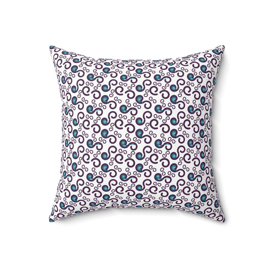 Spun Polyester Square Pillow  Kukloso Abstractical No 26 - Free Shipping