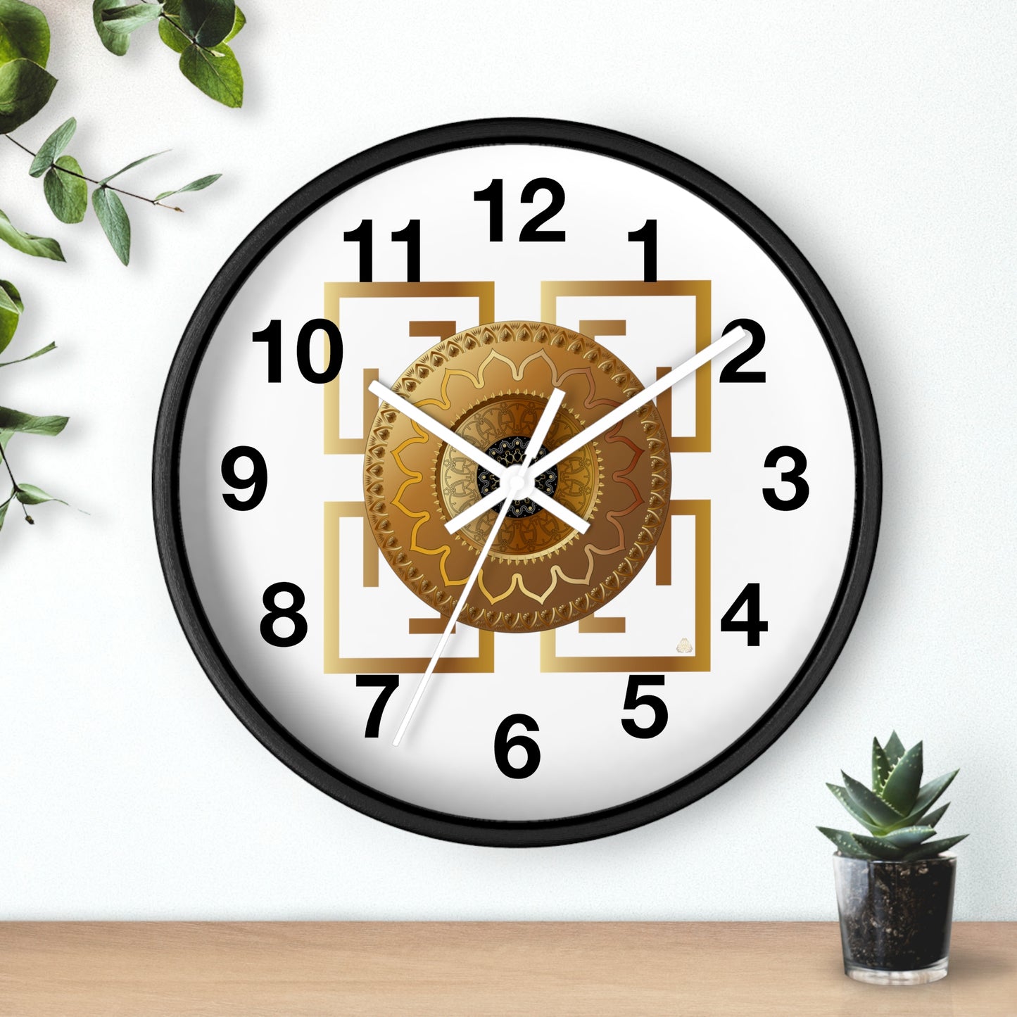 Wall Clock Kukloso OVC No 4192 Mandala - Free Shipping