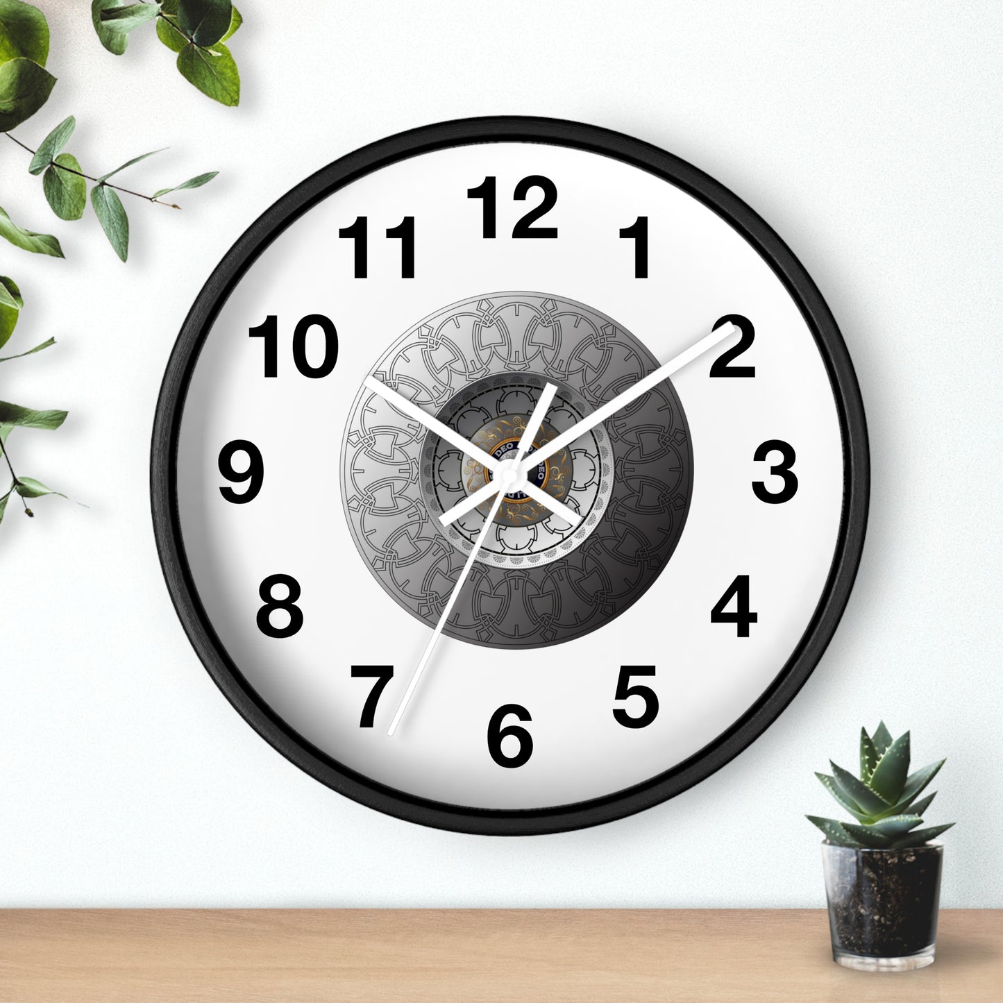 Wall Clock Kukloso OVC No 4288 Mandala - Free Shipping