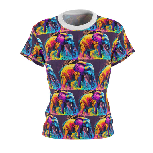 Women's Cut & Sew Tee (AOP) Kukloso Cubist Mr. Elephant - Free Shipping