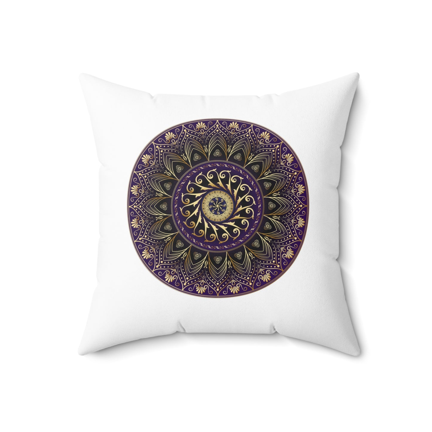 Spun Polyester Square Pillow Kukloso Circumplexical Mandalas No 4005 & 4006 - Free Shipping